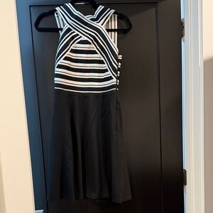 Maeve Monochrome Striped Dress